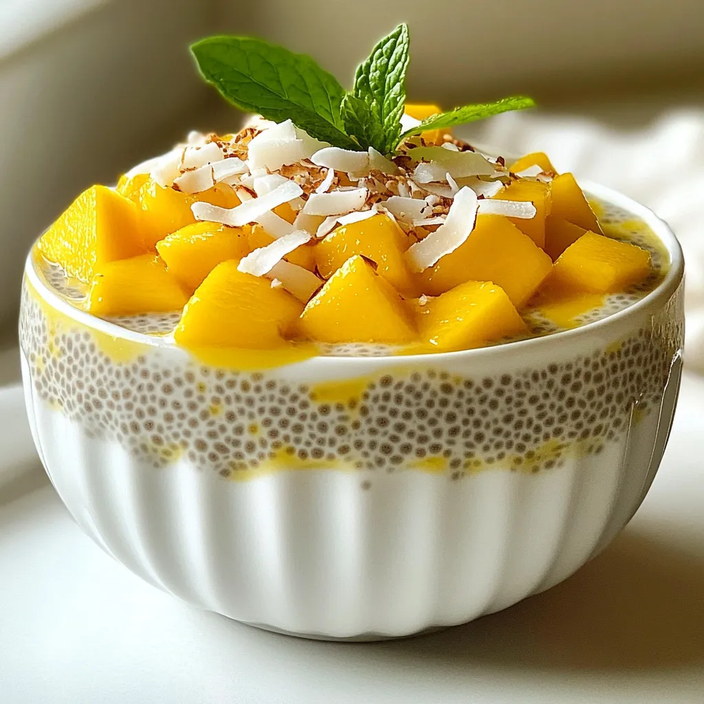 Mango Coconut Chia Pudding Simple and Tasty Recipe