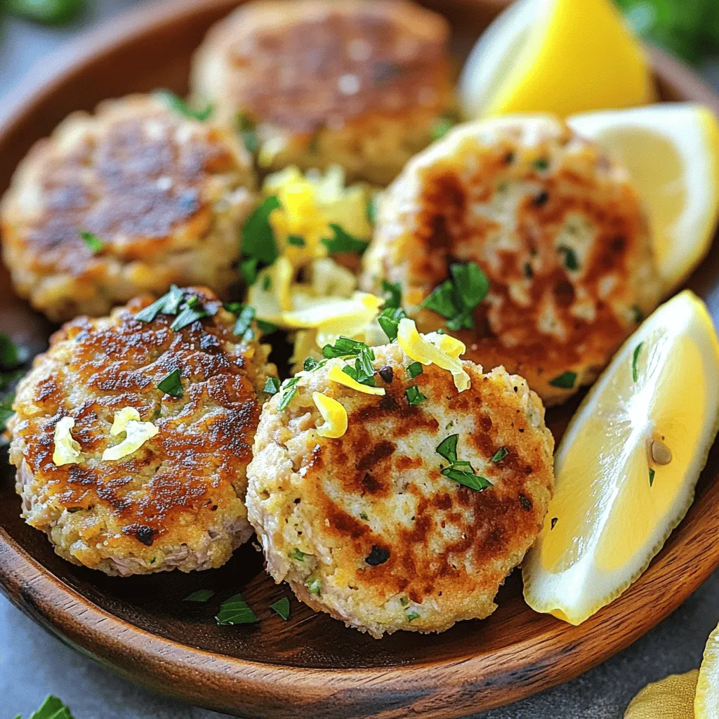 To make delicious lemon garlic tuna cakes, you need a few key ingredients. The best ingredients for tuna cakes include canned tuna, breadcrumbs, and fresh garlic. I recommend using high-quality canned tuna for the best flavor. Look for tuna packed in water for a healthy option.