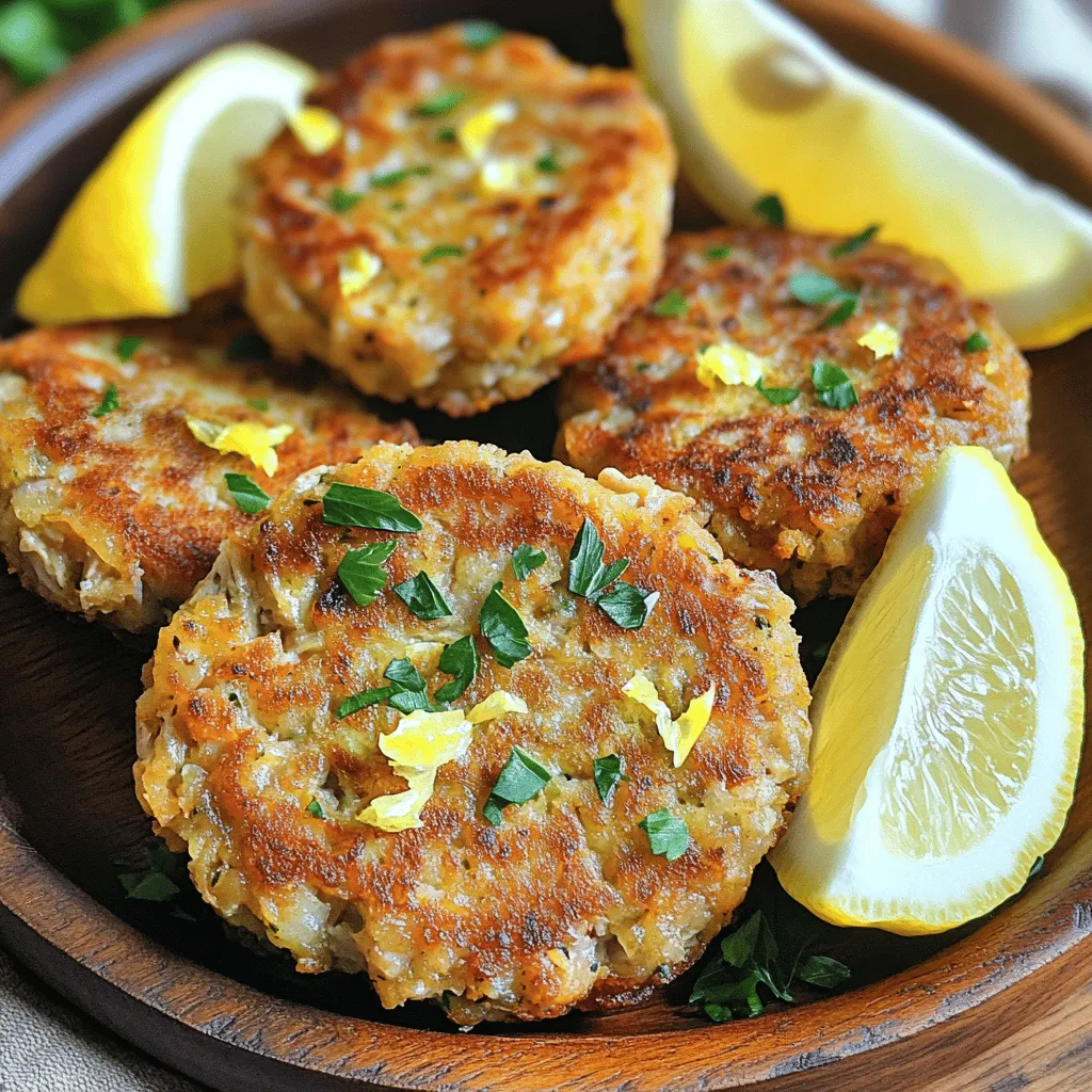 Lemon Garlic Tuna Cakes Flavorful and Easy Recipe