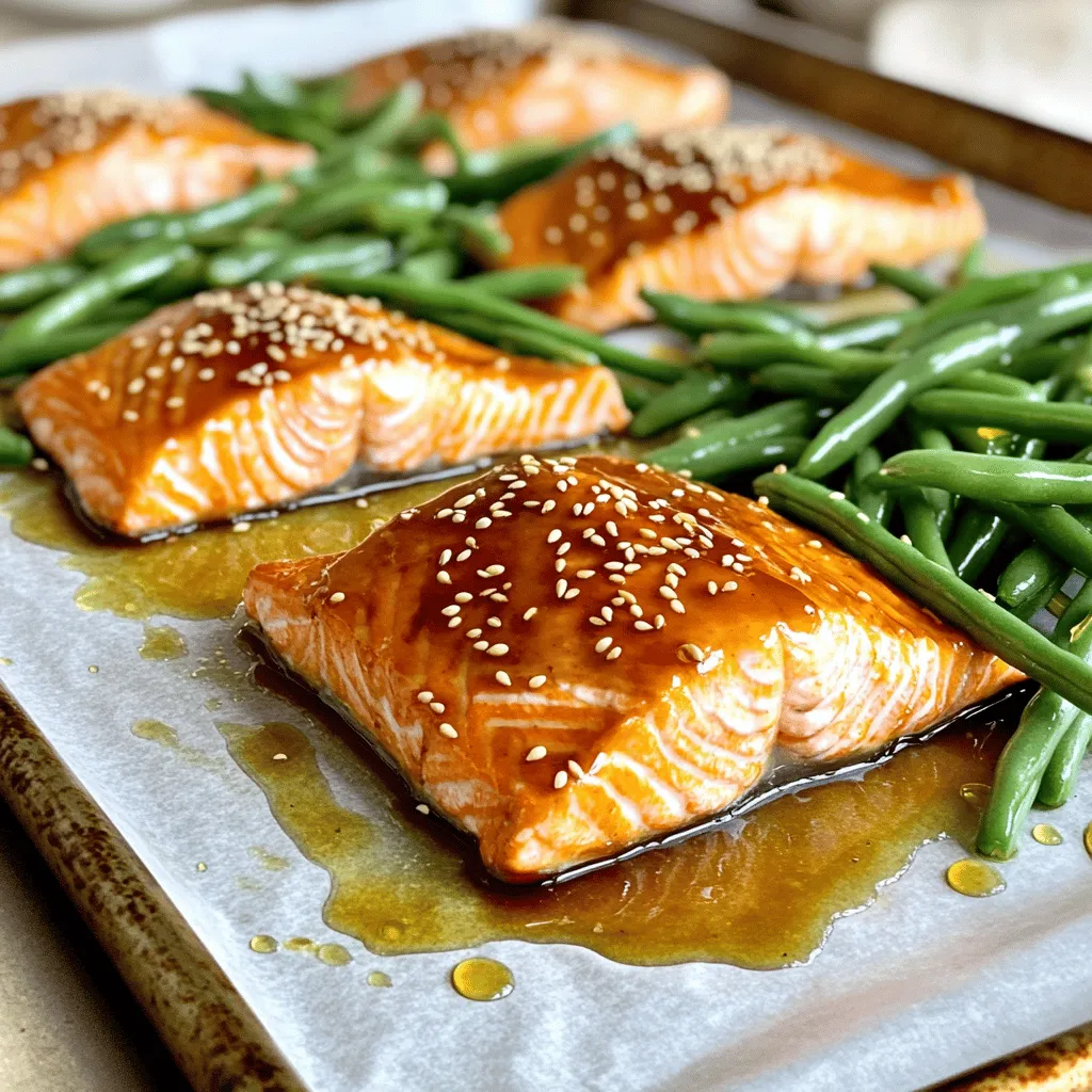 Sheet-Pan Teriyaki Salmon with Green Beans Delight
