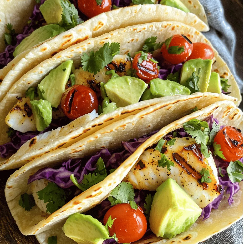 Mediterranean Grilled Fish Tacos: A Flavorful Journey