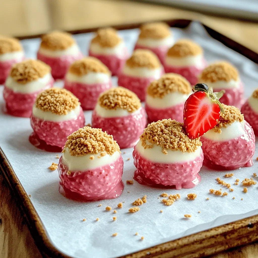No Bake Strawberry White Chocolate Truffles Delight