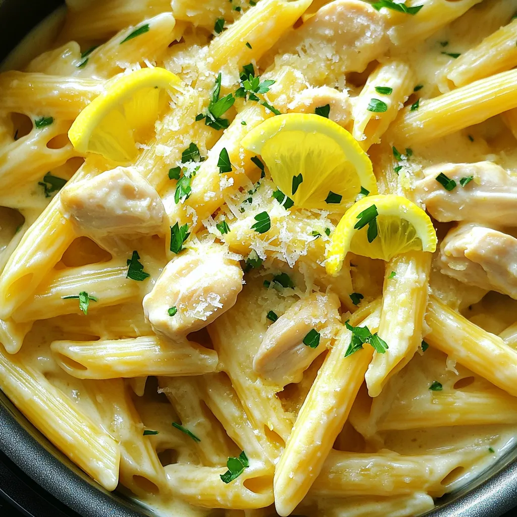 Instant Pot Creamy Lemon Chicken Pasta Delight