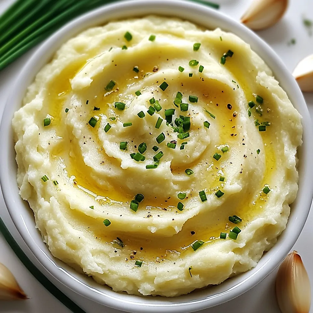 Creamy Roasted Garlic Mashed Cauliflower Delight