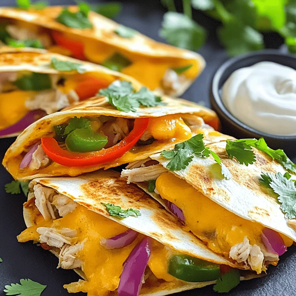 To make mini chicken quesadillas, you need simple and tasty ingredients. The core of this dish includes cooked chicken, cheese, and tortillas. Here’s a closer look.