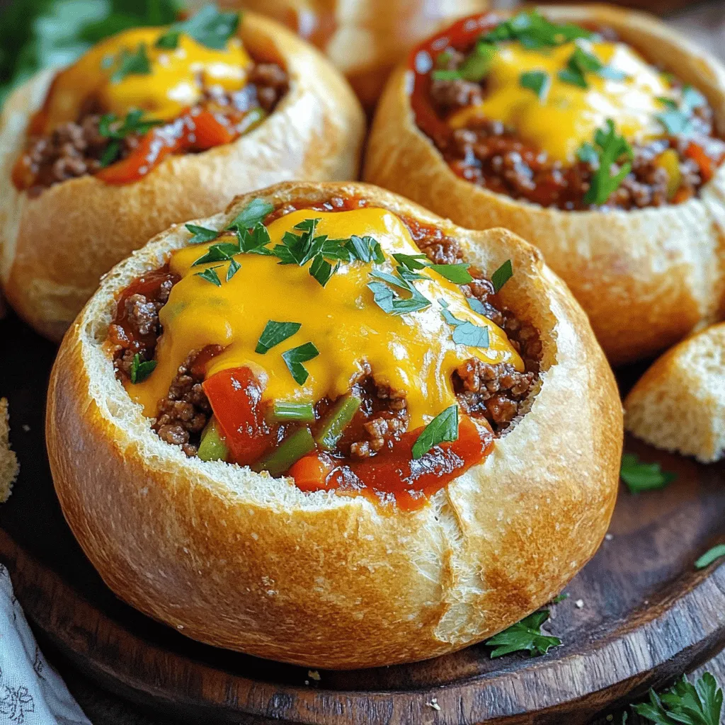 Bread Bowl Sloppy Joes: A Fun and Flavorful Interactive Meal