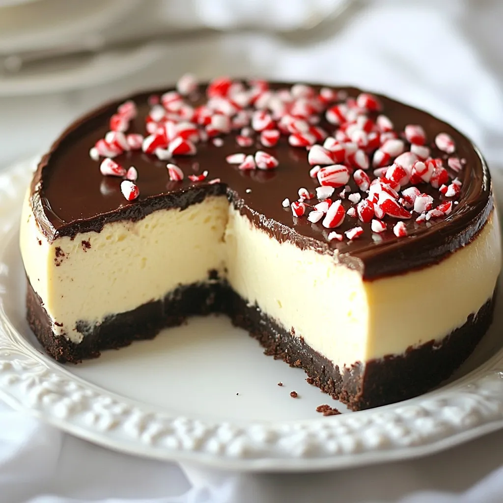 Chocolate Peppermint Cheesecake Delightful and Easy Recipe
