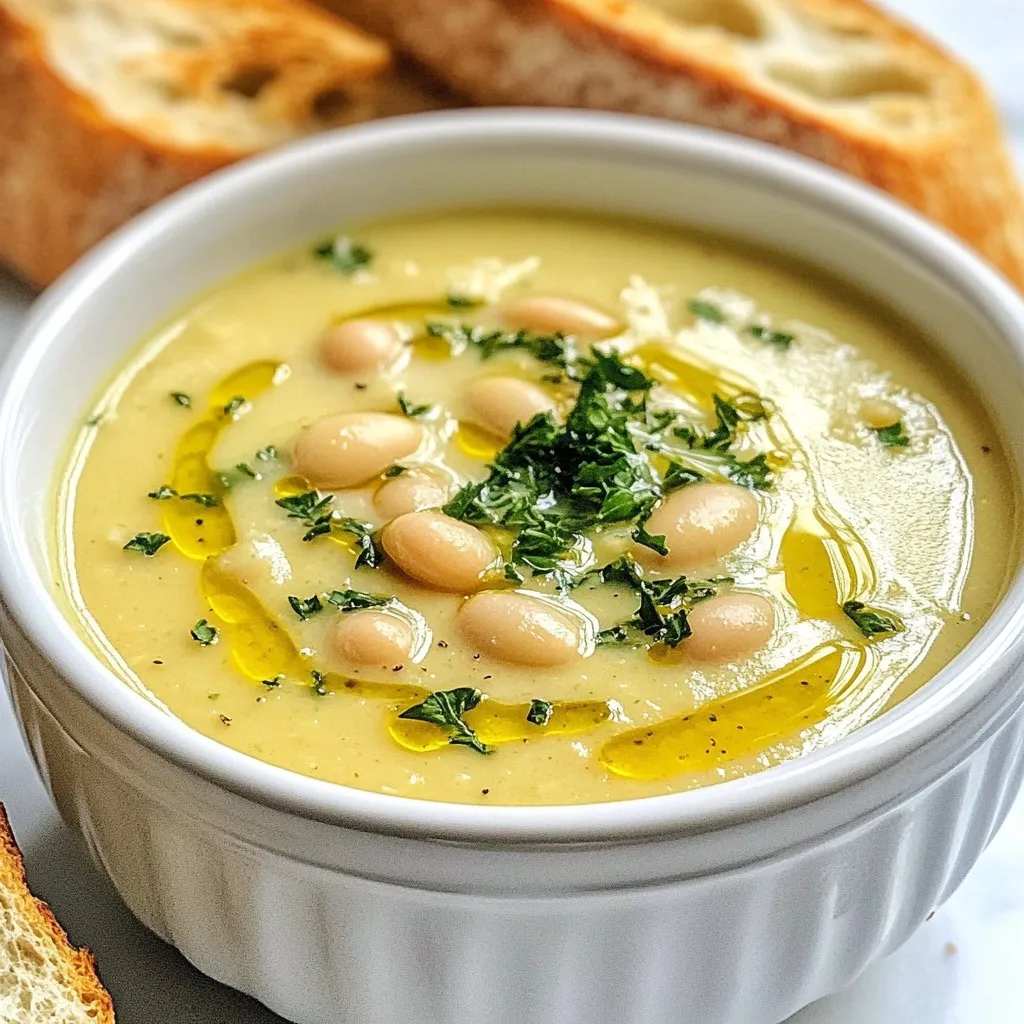 Creamy Garlic White Bean Soup Simple and Healthy Bowl