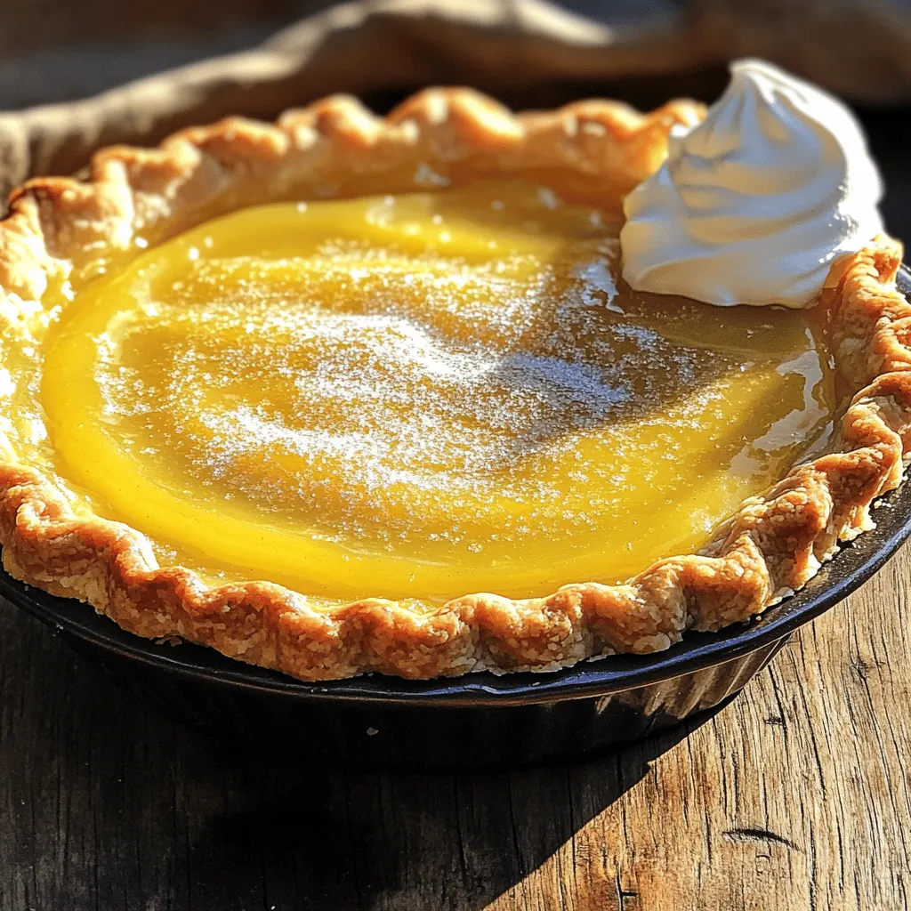 To make a lemon chess pie, you need simple ingredients. The core of this dish is a good pie crust. You can use store-bought or make a homemade pie crust. For the filling, gather 1 ½ cups of granulated sugar, ¼ cup of cornstarch, and ½ teaspoon of salt. You will also need four large eggs, ½ cup of melted unsalted butter, and ½ cup of fresh lemon juice. The zest of one lemon adds flavor, and one teaspoon of vanilla extract rounds it out nicely.