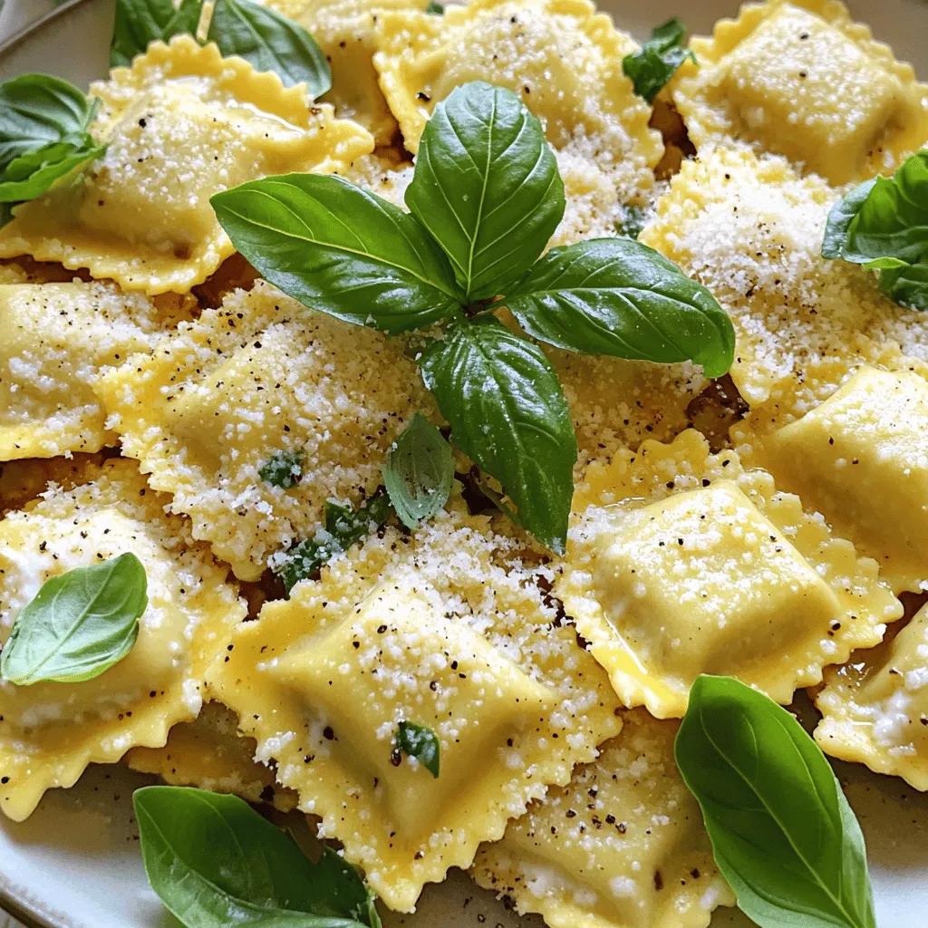 To make roasted garlic ravioli, start with the right ingredients. You need two cups of all-purpose flour, three large eggs, and one teaspoon of salt. For the filling, gather one cup of ricotta cheese, one cup of roasted garlic, and a quarter cup of grated Parmesan cheese. Add a tablespoon of olive oil and salt and pepper to taste.