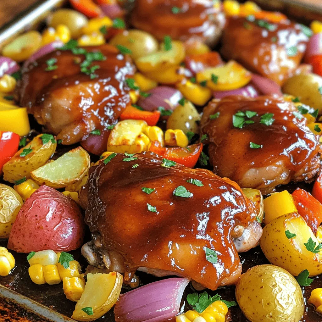 BBQ Chicken Bliss on a Sheet Pan: A Flavorful Feast with Minimal Cleanup