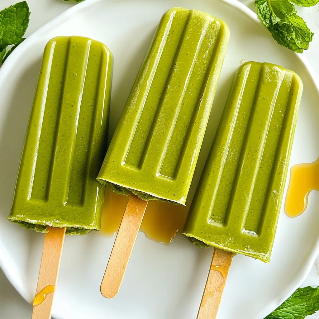 Matcha Latte Popsicles Refreshing and Creamy Treat