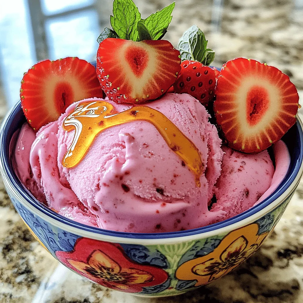 To make Refreshing Berry Bliss Strawberry Frozen Yogurt, you