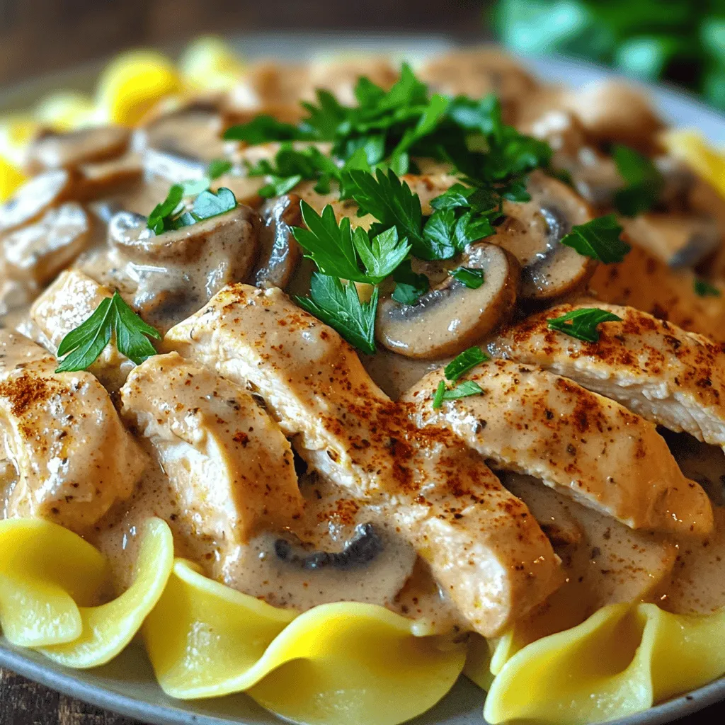 Homemade Chicken Stroganoff Simple and Creamy Delight