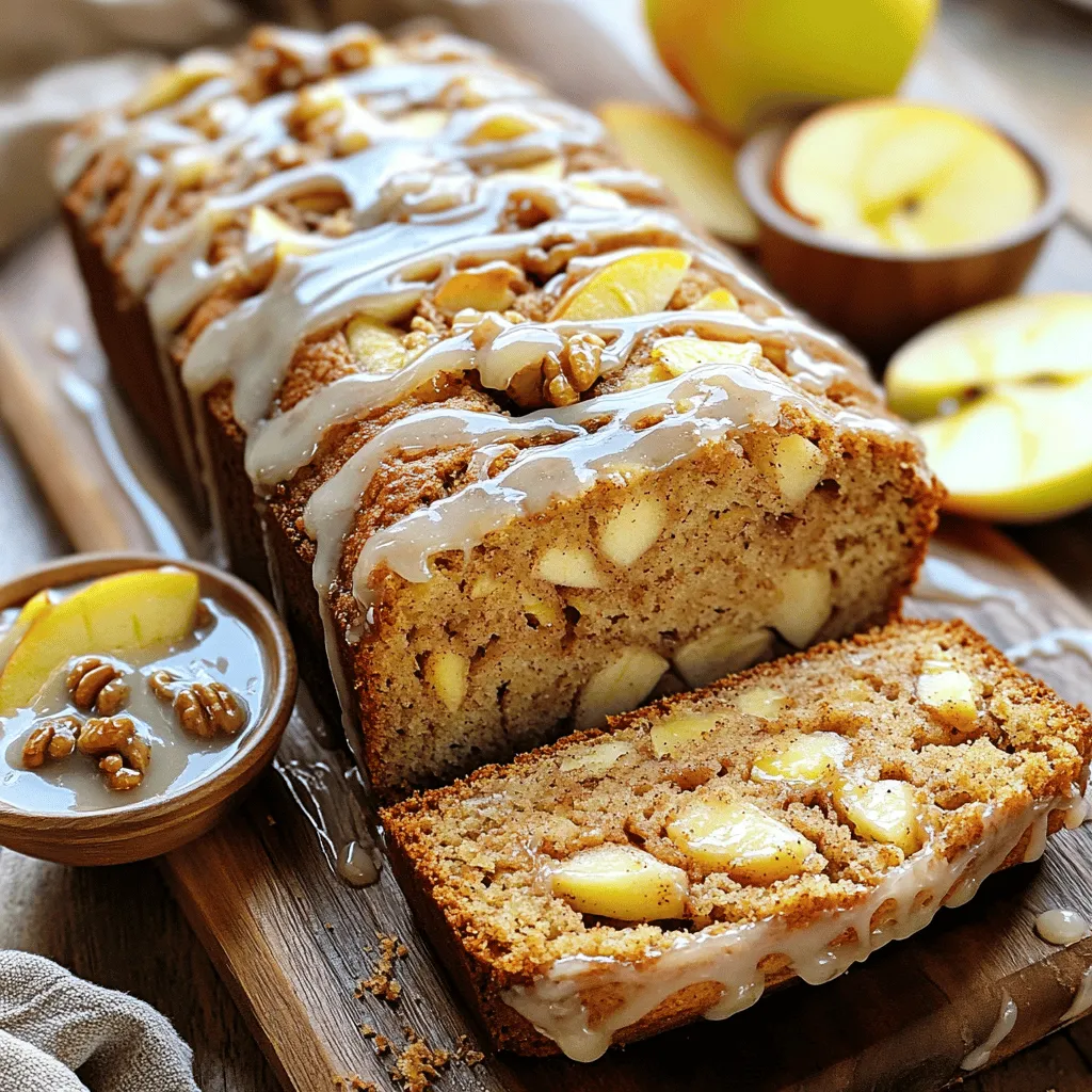 Glazed Apple Cinnamon Bread Simple and Tasty Treat