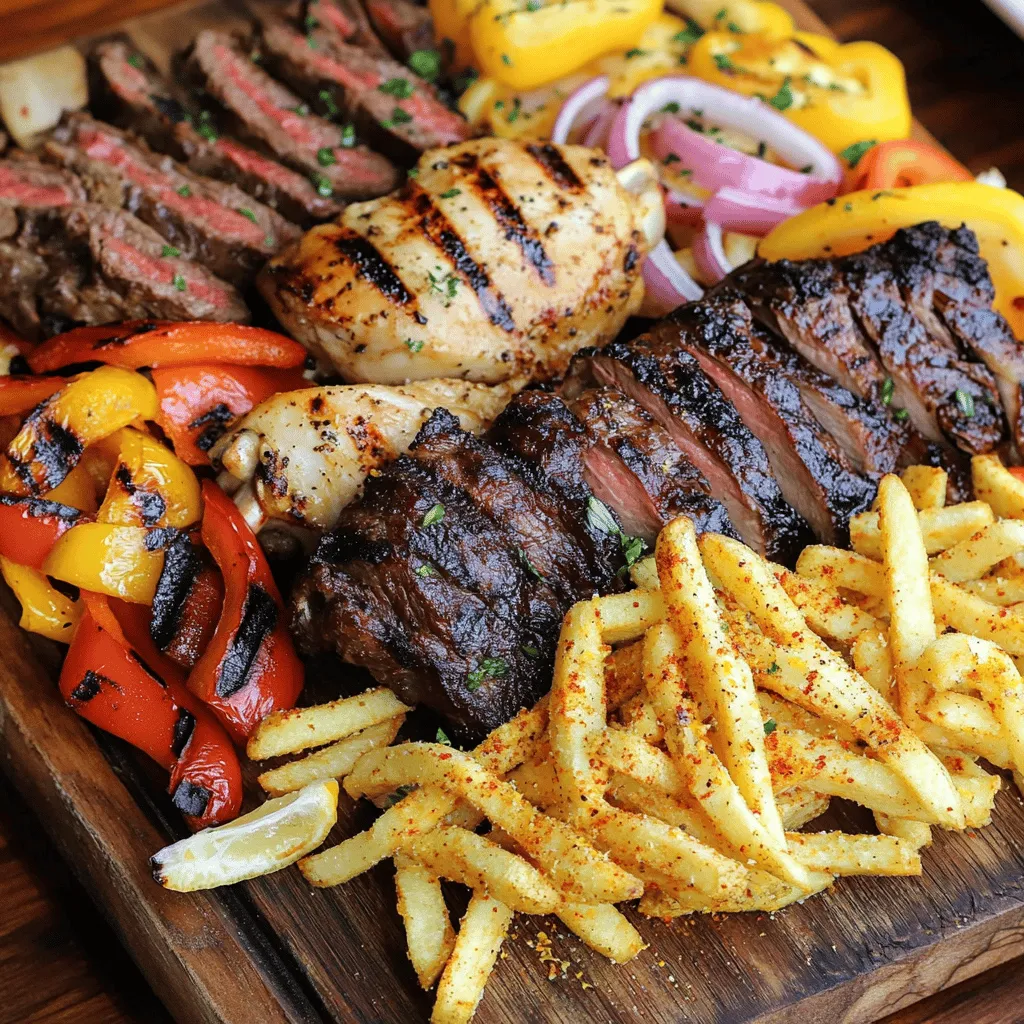 Mixed Grill Platter with Fries for Flavorful Feast