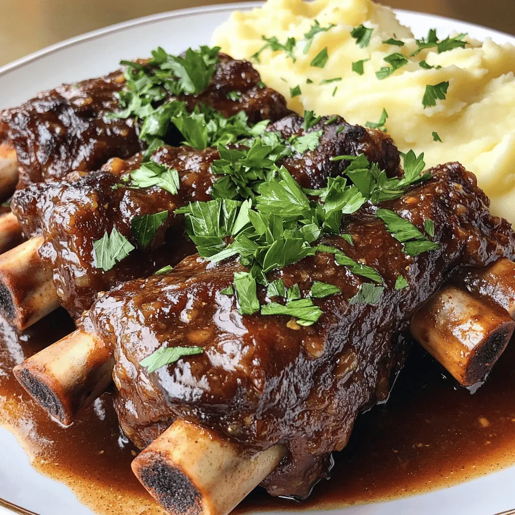 Cabernet Braised Beef Ribs Rich and Flavorful Recipe