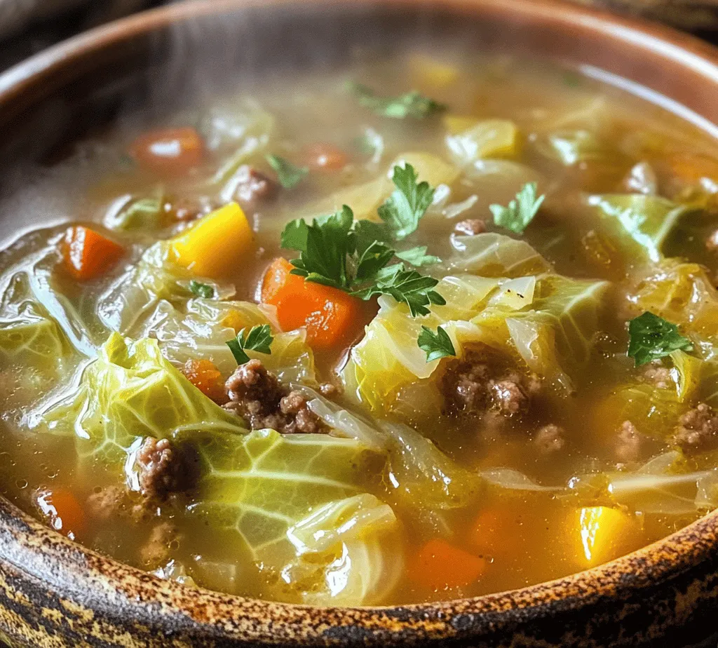 Cabbage Roll Soup Delight is a warm and hearty dish that combines the beloved flavors of traditional cabbage rolls in a convenient, one-pot soup form. This dish captures the essence of comfort food, embodying both warmth and satisfaction with each spoonful. As a result, it