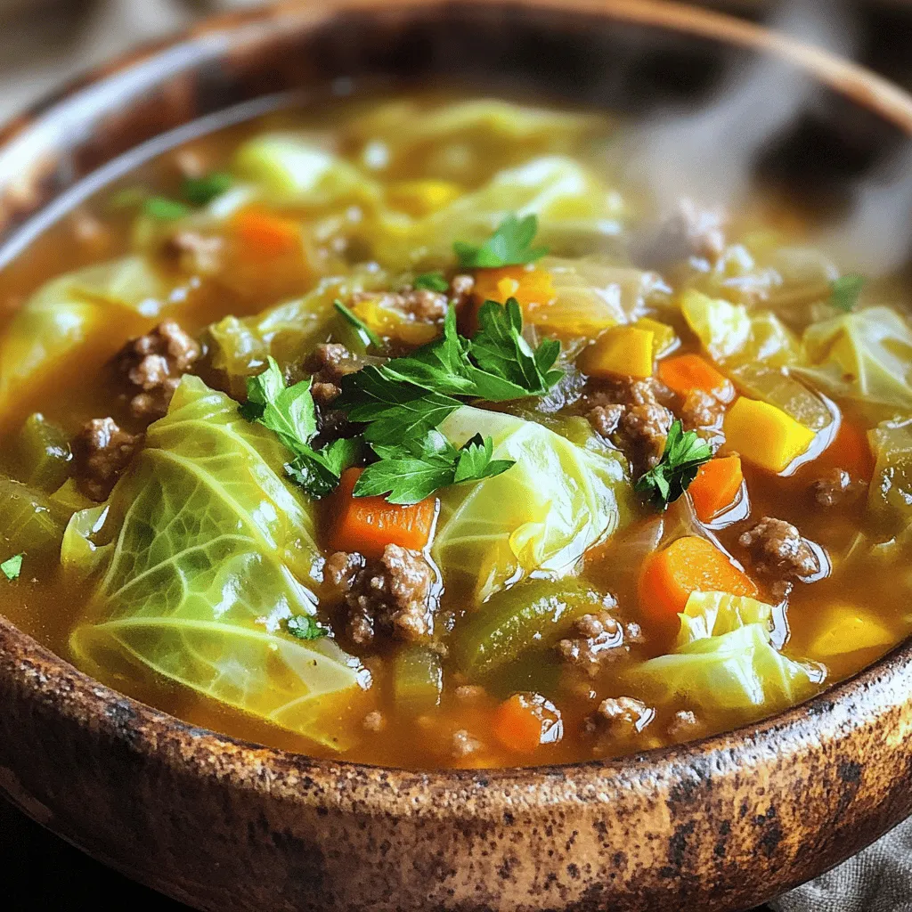 Cabbage Roll Soup Delight: A Comforting One-Pot Meal