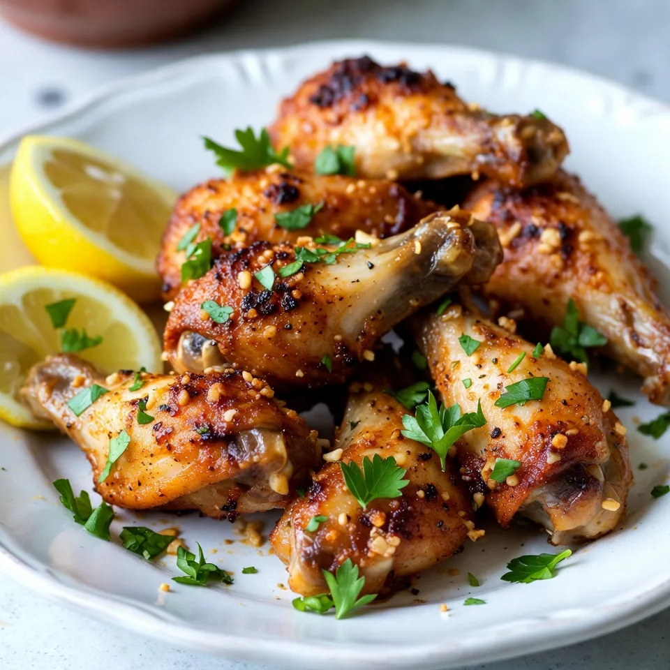 Baked Garlic Parmesan Wings Crispy and Flavorful Treat