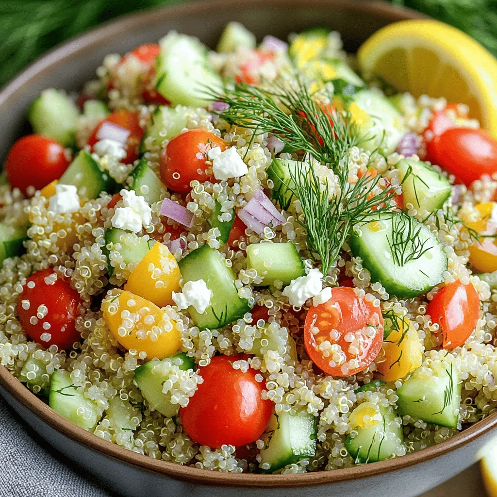 Lemon Dill Quinoa Salad Fresh and Healthy Delight
