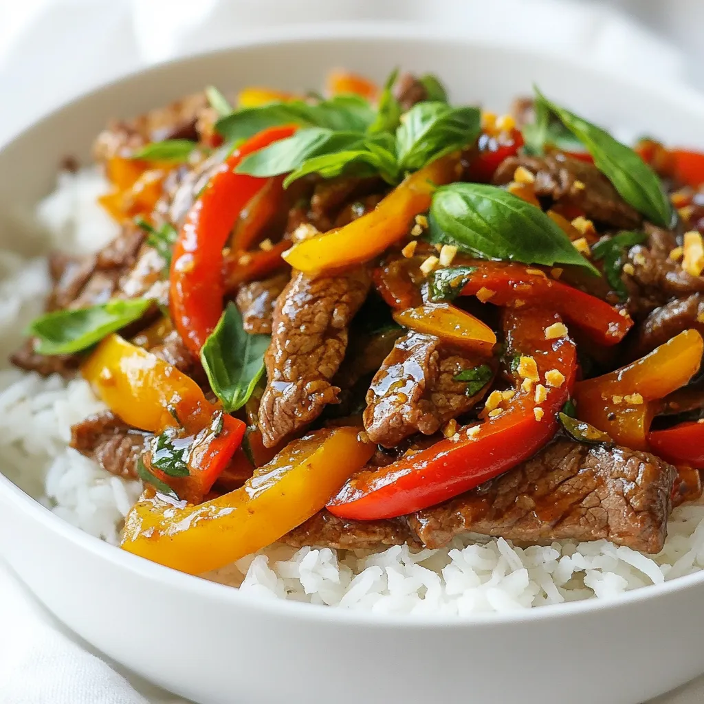 Spicy Thai Basil Beef Flavorful and Easy Recipe