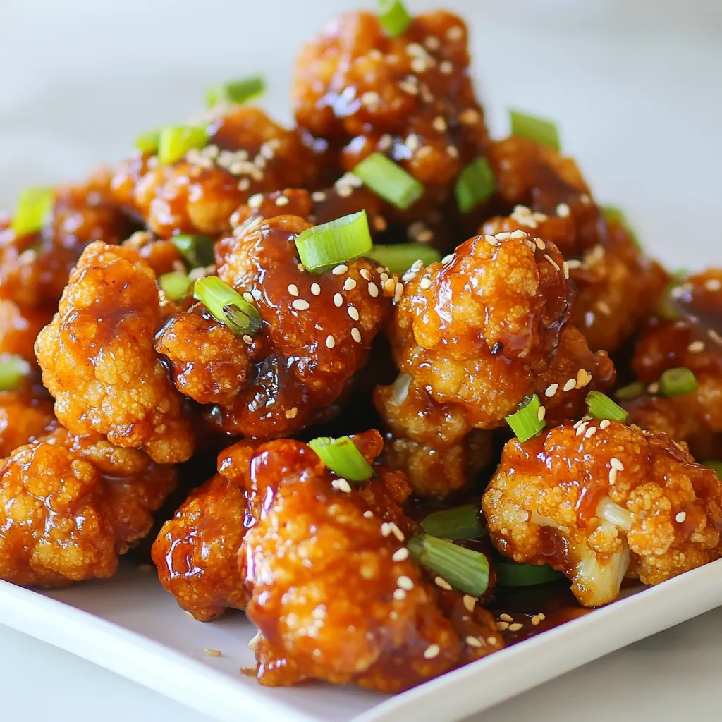 Crispy General Tso’s Cauliflower Delightful Flavor Boost