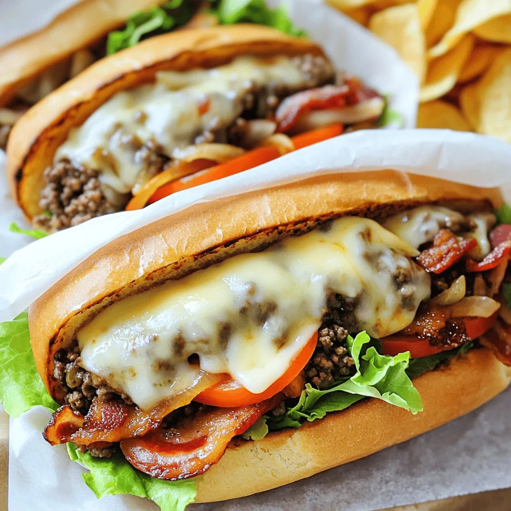 To create a mouthwatering chopped cheese and beef bacon sandwich, you need the right ingredients. Each component adds to the overall taste and texture. Let’s break down the essential items.