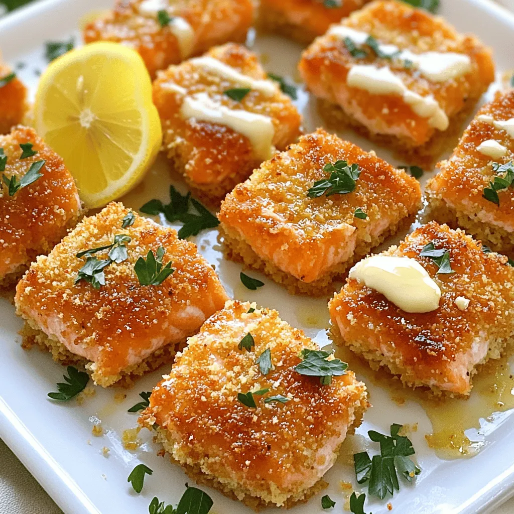 Crispy Garlic Butter Salmon Bites Air Fryer Delight