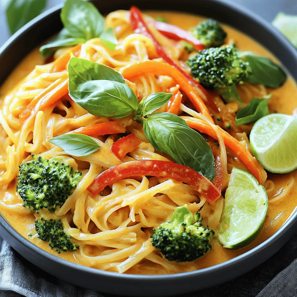 Thai Red Curry Noodles Simple and Flavorful Dish