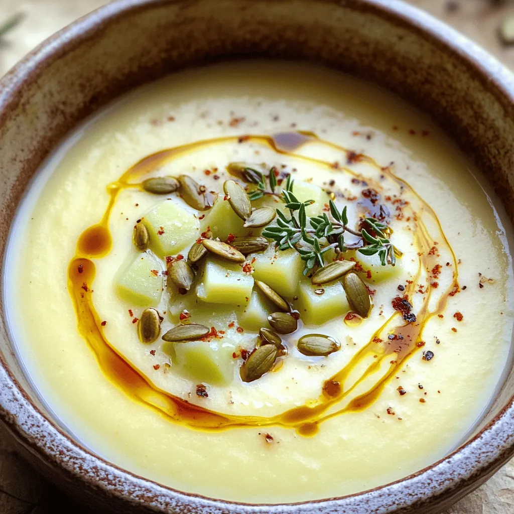 To make a tasty celeriac soup, you need a few simple ingredients. The main ingredient is celeriac, also known as celery root. For a creamy texture, you will want a large onion, garlic, and potatoes. These ingredients add depth and rich flavor.