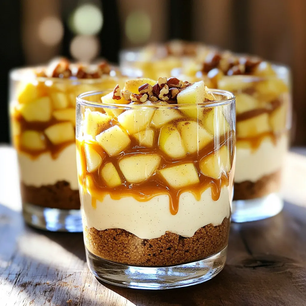 Caramel Apple Cheesecake Trifles Delightful Dessert