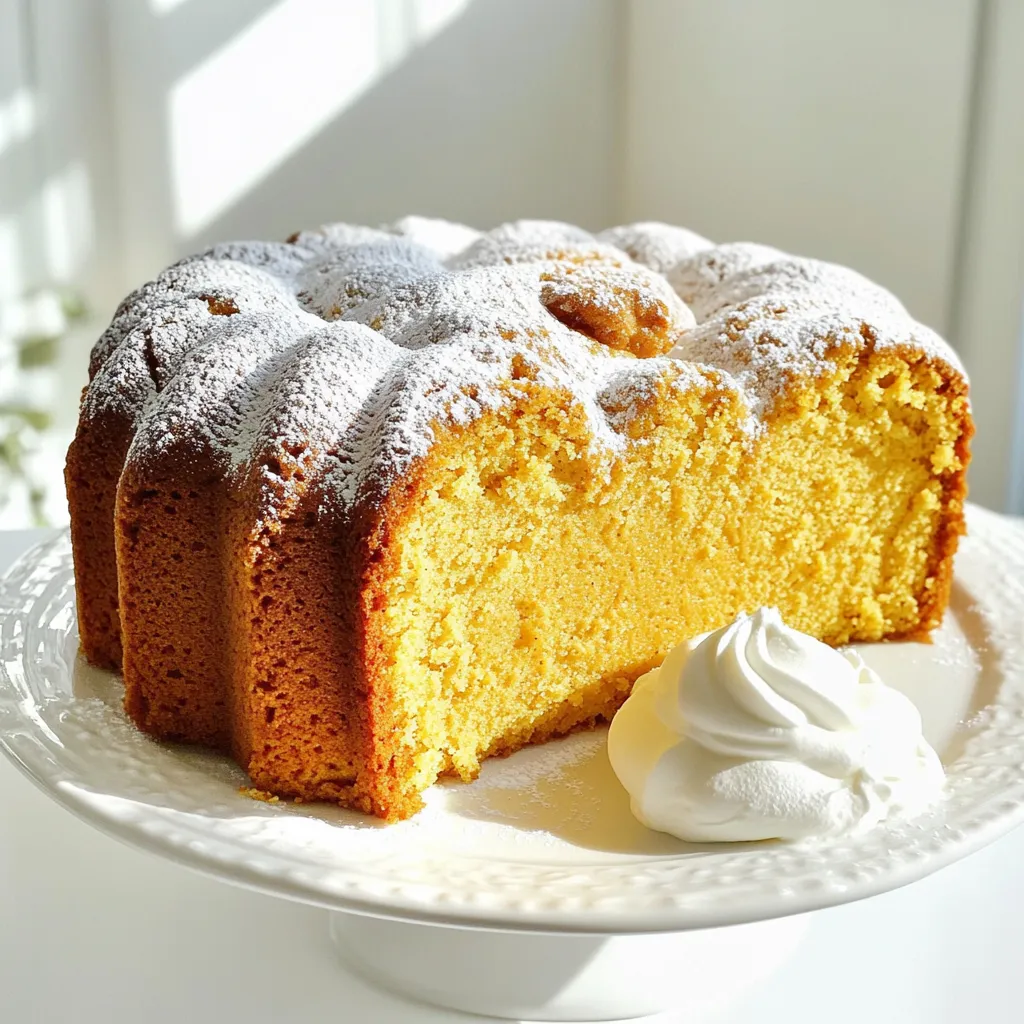 Pumpkin Cream Cheese Pound Cake Flavorful and Moist