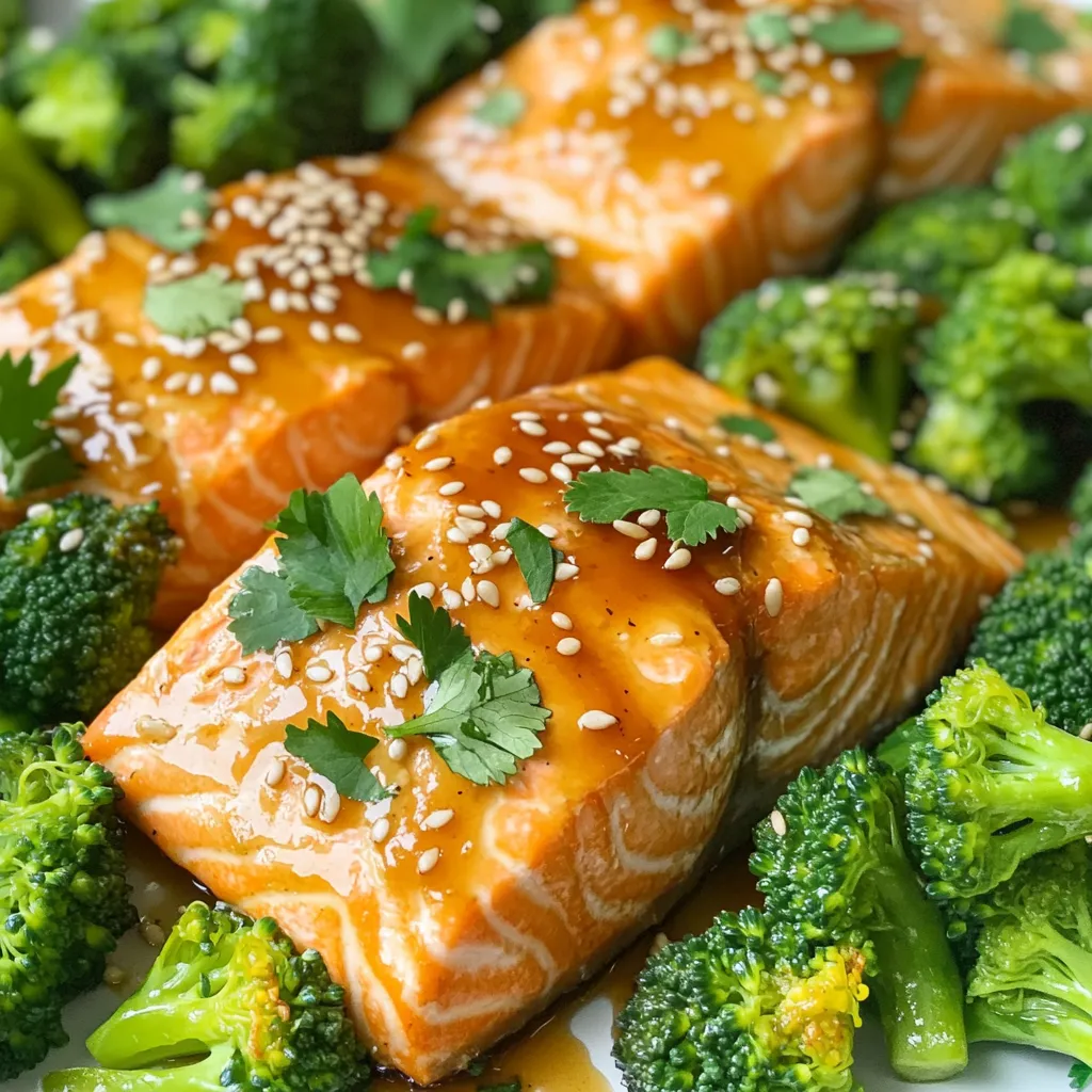 Honey Garlic Salmon &#038; Broccoli Sheet-Pan Delight