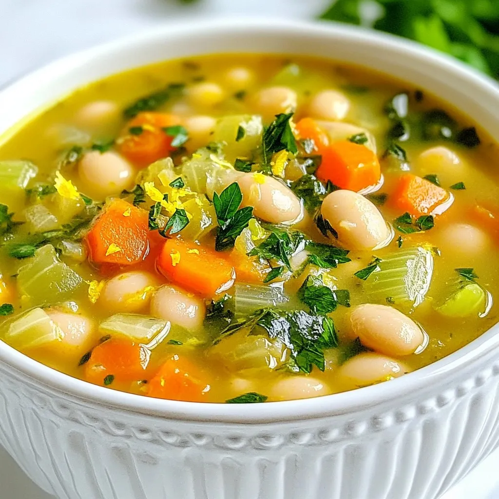 Tuscan White Bean Soup Flavorful and Nourishing Meal