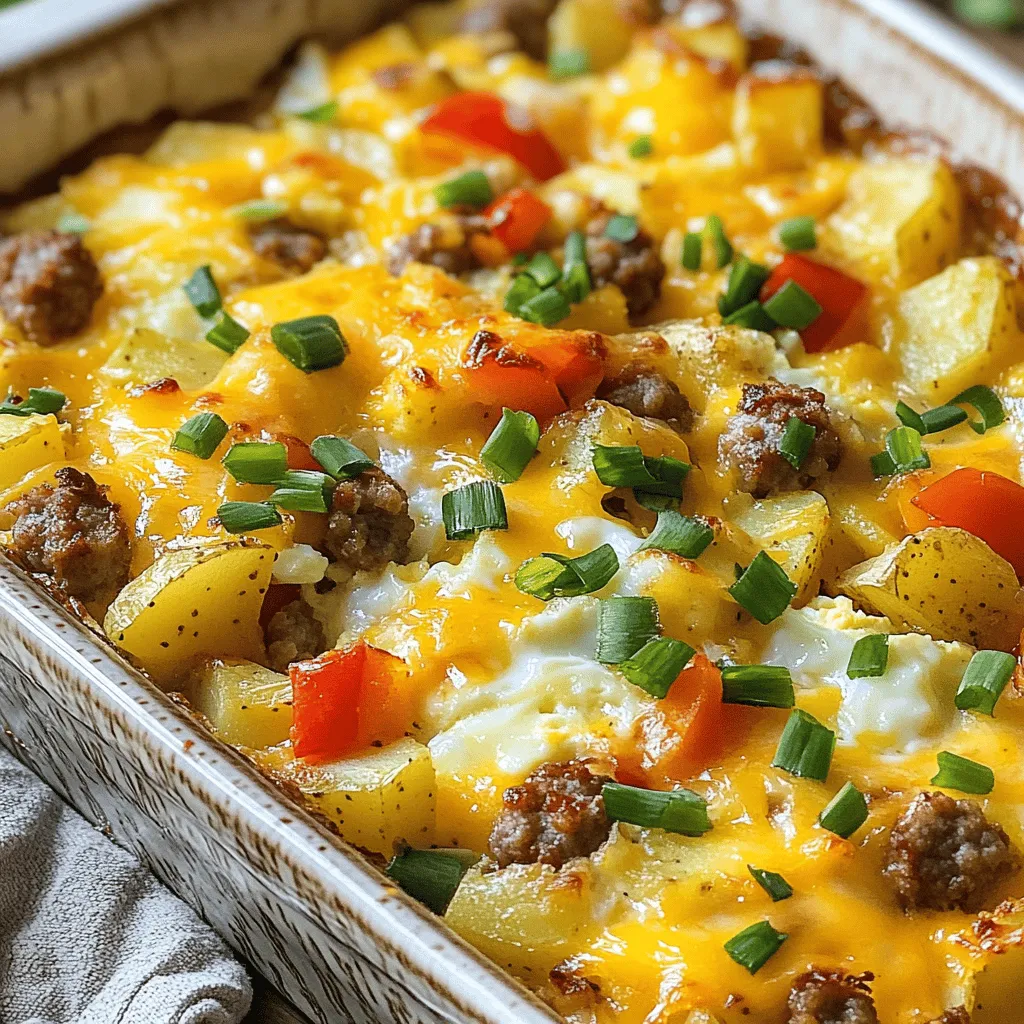 Sausage and Egg Breakfast Casserole Perfect for Mornings