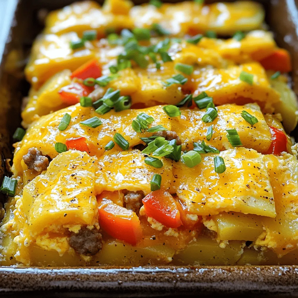 Gather your ingredients before starting. It makes cooking smoother and more fun. Here’s what you need for a tasty Sausage and Egg Breakfast Casserole: