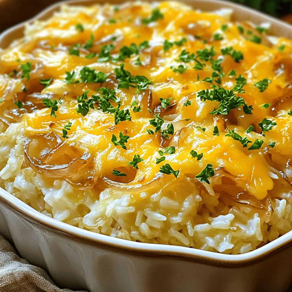 Savory French Onion Rice Flavorful and Easy Dish