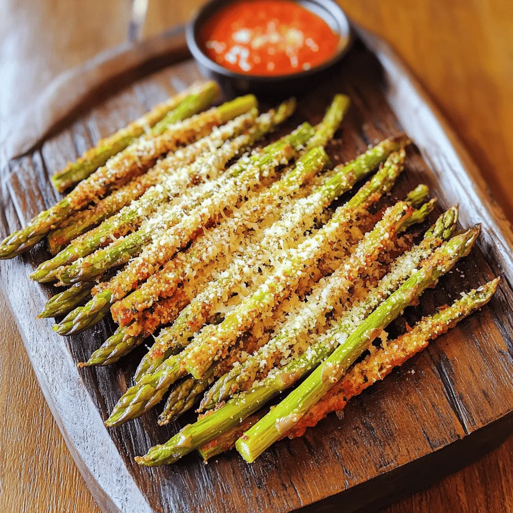 Crispy Asparagus Asiago Spears Tasty Baked Snack