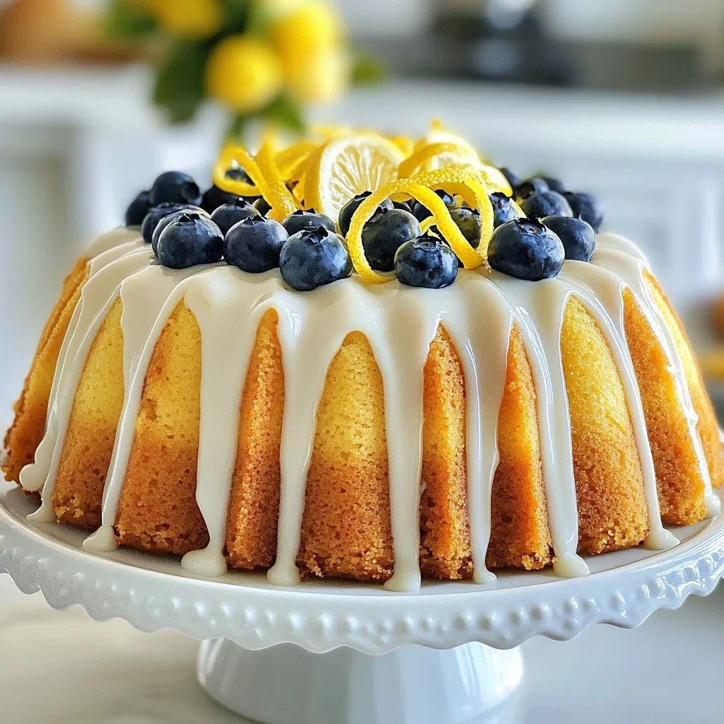 Lemon Blueberry Pound Cake Simple and Delicious Recipe