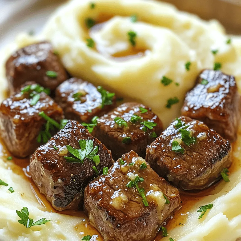Garlic Butter Steak Bites and Mash Easy Comfort Meal