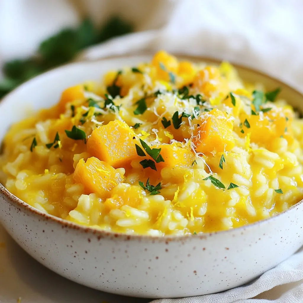 Vegan Butternut Squash Risotto Creamy and Comforting