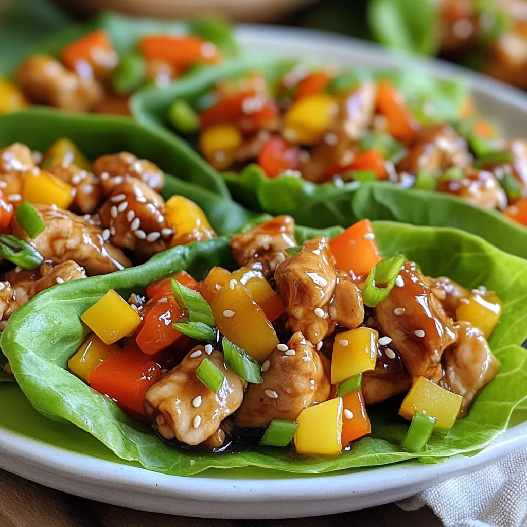 Teriyaki Chicken Lettuce Wraps Flavorful and Easy Meal