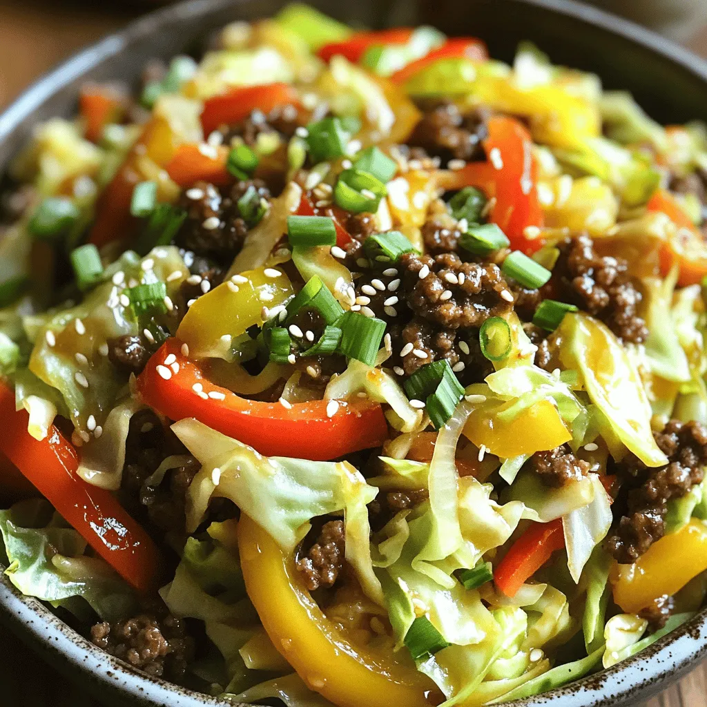Low-Carb Cabbage and Beef Stir Fry Quick Recipe