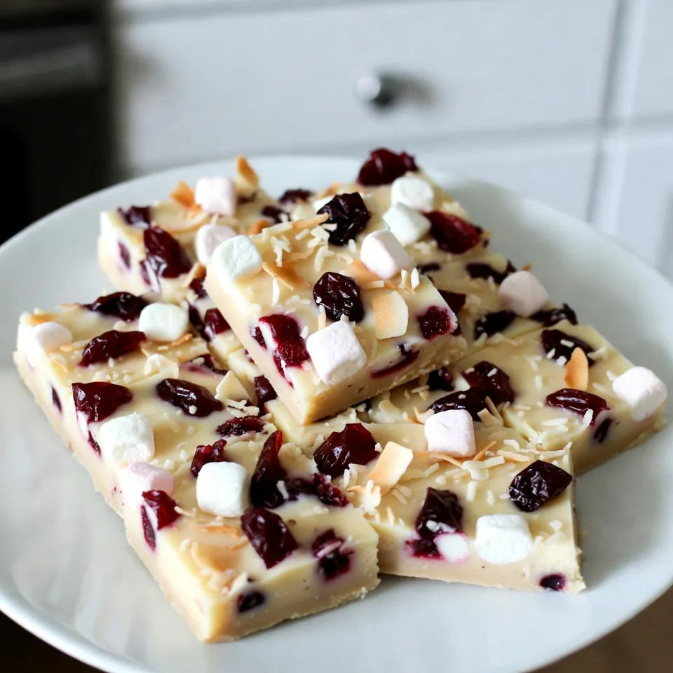 White Chocolate Cranberry Fudge Irresistible Treat