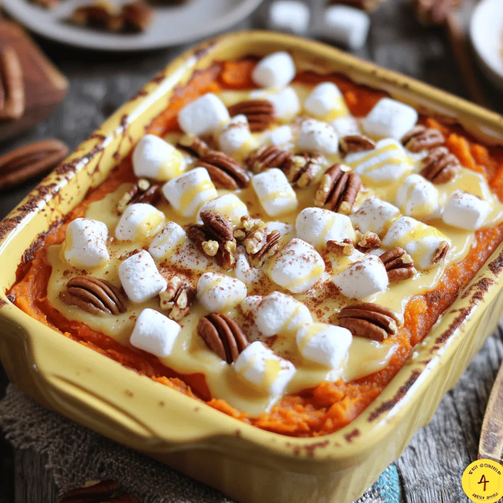 Sweet Potato Casserole with Marshmallows Delight