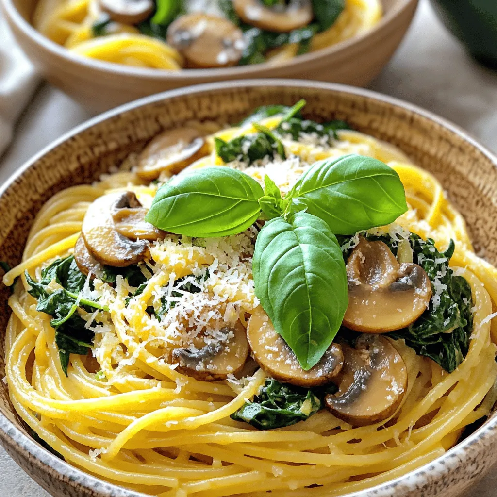 Mushroom Spinach Pasta Flavorful and Simple Recipe