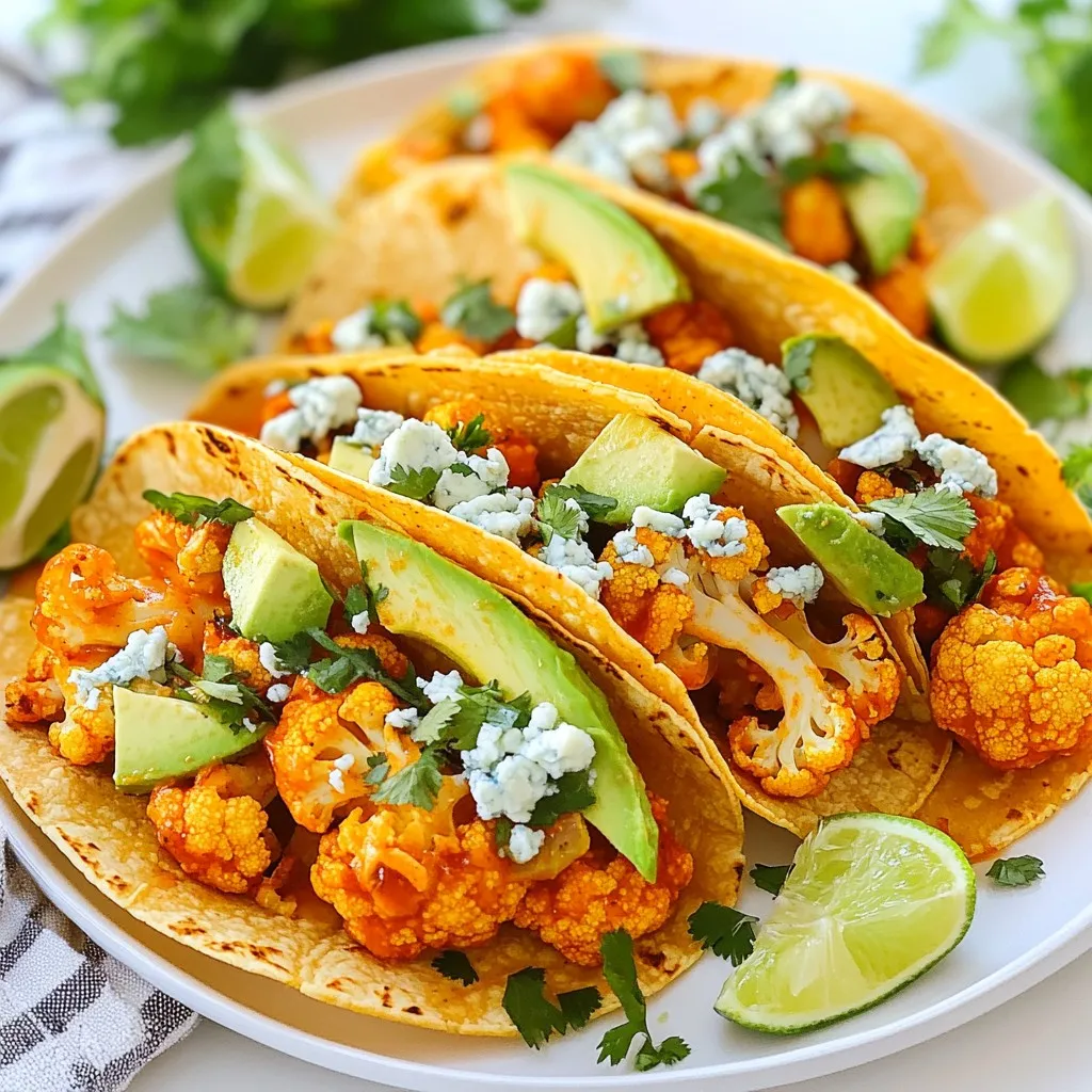 Buffalo Cauliflower Tacos Flavorful Vegan Delight