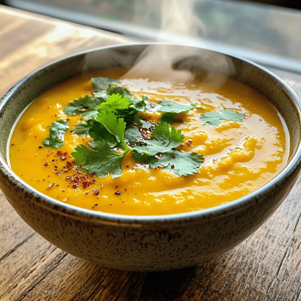 Spicy Ginger Sweet Potato Soup Cozy and Comforting Dish