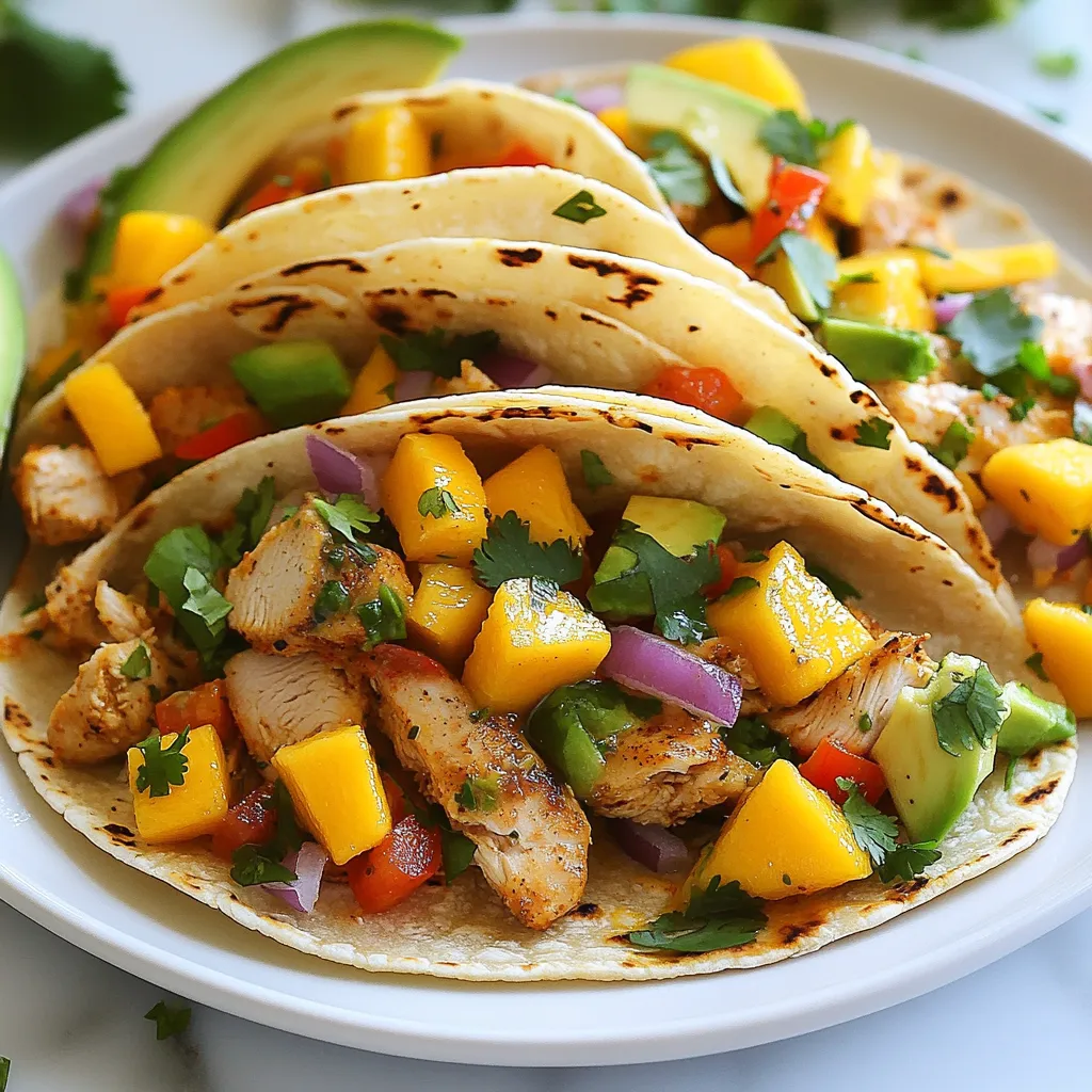 Spicy Mango Chicken Tacos Flavorful Fiesta Dish